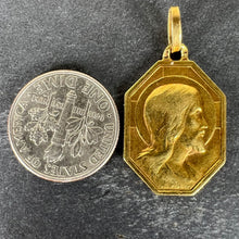 Load image into Gallery viewer, French Art Deco Paul Brandt 18K Yellow Gold Jesus Christ Medal Charm Pendant