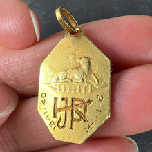 Load image into Gallery viewer, French Art Deco Paul Brandt 18K Yellow Gold Jesus Christ Medal Charm Pendant