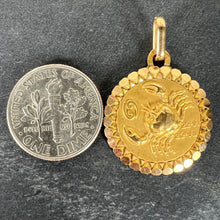 Load image into Gallery viewer, French Perroud Large Cancer Zodiac Starsign 18K Yellow Gold Charm Pendant