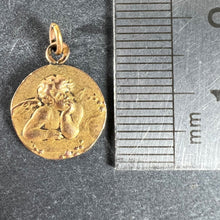 Load image into Gallery viewer, French Raphael's Cherub Rolled 18K Yellow Gold Filled Charm Pendant