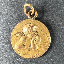 Load image into Gallery viewer, French Raphael's Cherub Rolled 18K Yellow Gold Filled Charm Pendant
