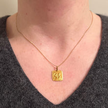 Load image into Gallery viewer, French 18K Yellow Gold Saint Christopher Charm Pendant