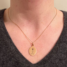 Load image into Gallery viewer, French Holy Chalice 18K Rose Gold Pearl Medal Pendant