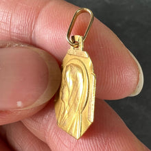 Load image into Gallery viewer, French Art Deco Virgin Mary 18K Yellow Gold Religious Charm Medal Pendant