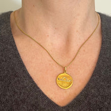 Load image into Gallery viewer, Becker French Zodiac Libra Starsign 18K Yellow Gold Charm Pendant