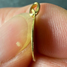 Load image into Gallery viewer, Small Vintage French Mazzoni Virgin Mary 18K Yellow Gold Religious Charm Pendant