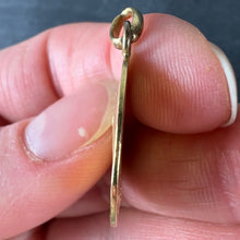 Load image into Gallery viewer, Antique French Emile Monier Virgin Mary 18K Yellow Gold Pendant Charm Medal