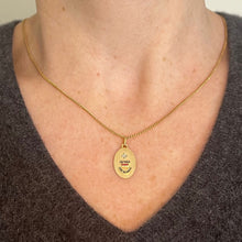 Load image into Gallery viewer, French Augis Plus Qu’Hier 18K Yellow White Gold Enamel Ruby Love Pendant