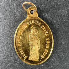Load image into Gallery viewer, French Notre Dame de la Brosse Bains 18 Karat Yellow Gold Charm Medal Pendant