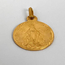 Load image into Gallery viewer, French Virgin Mary 18K Yellow Gold Charm Pendant