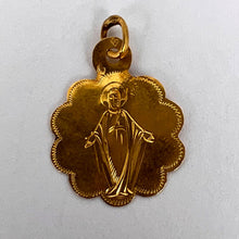 Load image into Gallery viewer, French Virgin Mary 18K Yellow Gold Charm Pendant