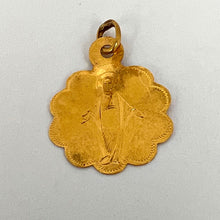 Load image into Gallery viewer, French Virgin Mary 18K Yellow Gold Charm Pendant
