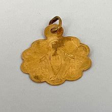 Load image into Gallery viewer, French Virgin Mary 18K Yellow Gold Charm Pendant