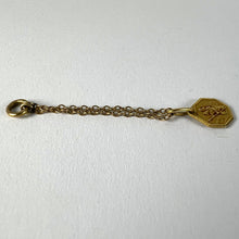Load image into Gallery viewer, Small Vintage French St Christopher 18K Yellow Gold Charm Pendant with Key Chain