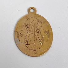 Load image into Gallery viewer, French 18K Yellow Gold GM or MG Monogram Medal Pendant