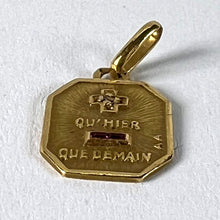 Load image into Gallery viewer, Augis Plus Qu’Hier 18K Yellow Gold Ruby Diamond Love Pendant Charm