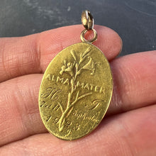 Load image into Gallery viewer, French Dropsy Madonna and Child 18K Yellow Gold Medal Pendant