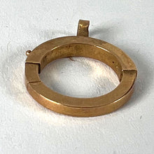 Load image into Gallery viewer, French Giant Spring Ring Closure 18K Rose Gold Charm Pendant Connector
