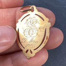 Load image into Gallery viewer, French Virgin Mary 18K Rose Gold Medal Charm Pendant