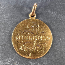 Load image into Gallery viewer, French 18K Rose Gold EC or CE Monogram Medal Pendant