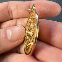Load image into Gallery viewer, French 18K Rose Gold EC or CE Monogram Medal Pendant
