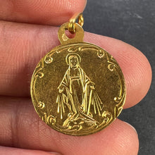 Load image into Gallery viewer, French Virgin Mary 18K Yellow Gold Charm Pendant