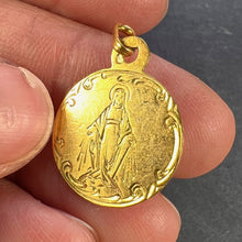 Load image into Gallery viewer, French Virgin Mary 18K Yellow Gold Charm Pendant