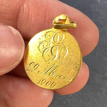 Load image into Gallery viewer, French Virgin Mary 18K Yellow Gold Charm Pendant