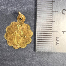 Load image into Gallery viewer, French Virgin Mary 18K Yellow Gold Charm Pendant