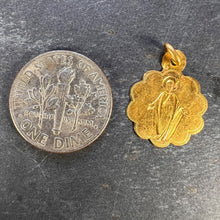 Load image into Gallery viewer, French Virgin Mary 18K Yellow Gold Charm Pendant