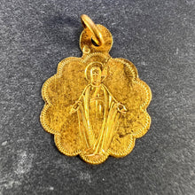 Load image into Gallery viewer, French Virgin Mary 18K Yellow Gold Charm Pendant