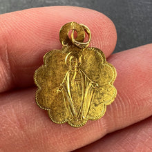 Load image into Gallery viewer, French Virgin Mary 18K Yellow Gold Charm Pendant