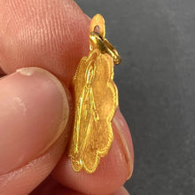 Load image into Gallery viewer, French Virgin Mary 18K Yellow Gold Charm Pendant