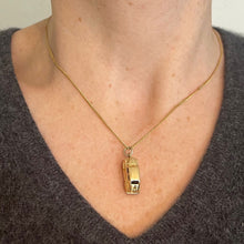 Load image into Gallery viewer, 18K Yellow Gold Mechanical Saloon Car Charm Pendant