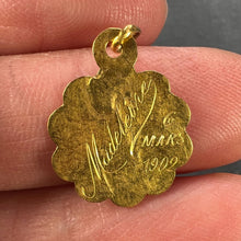 Load image into Gallery viewer, French Virgin Mary 18K Yellow Gold Charm Pendant