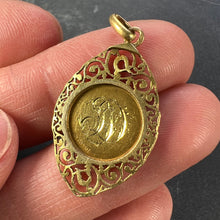Load image into Gallery viewer, French Virgin Mary 18K Yellow Gold Charm Pendant