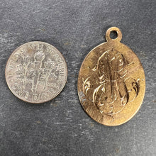 Load image into Gallery viewer, French 18K Yellow Gold GM or MG Monogram Medal Pendant