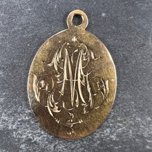 Load image into Gallery viewer, French 18K Yellow Gold GM or MG Monogram Medal Pendant