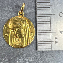 Load image into Gallery viewer, French Virgin Mary 18K Yellow Gold Pendant Charm