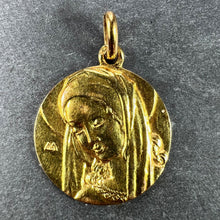 Load image into Gallery viewer, French Virgin Mary 18K Yellow Gold Pendant Charm
