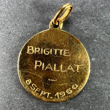 Load image into Gallery viewer, French Virgin Mary 18K Yellow Gold Pendant Charm