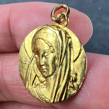 Load image into Gallery viewer, French Virgin Mary 18K Yellow Gold Pendant Charm