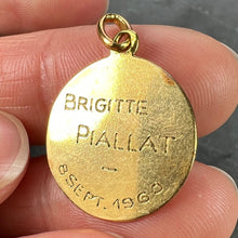 Load image into Gallery viewer, French Virgin Mary 18K Yellow Gold Pendant Charm