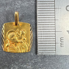 Load image into Gallery viewer, French 18K Yellow Gold Saint Christopher Charm Pendant