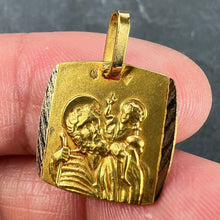 Load image into Gallery viewer, French 18K Yellow Gold Saint Christopher Charm Pendant