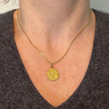 Load image into Gallery viewer, Vintage French St Christopher 18K Yellow Gold Charm Pendant