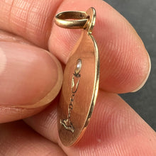 Load image into Gallery viewer, French Holy Chalice 18K Rose Gold Pearl Medal Pendant