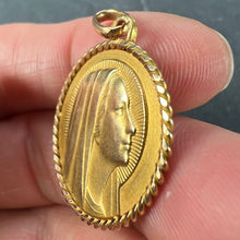 Load image into Gallery viewer, French Serraz Virgin Mary 18K Yellow Gold Medal Pendant