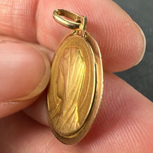 Load image into Gallery viewer, French Virgin Mary 18K Yellow Gold Medal Pendant