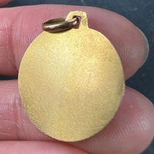 Load image into Gallery viewer, French Virgin Mary 18K Yellow Gold Medal Pendant